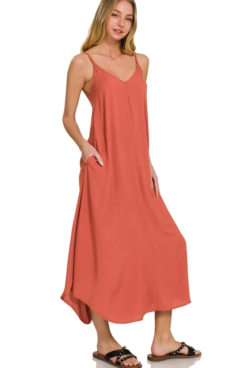 Arc Hem Summer Maxi Dress
