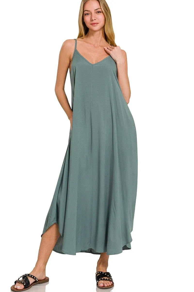 Arc Hem Summer Maxi Dress