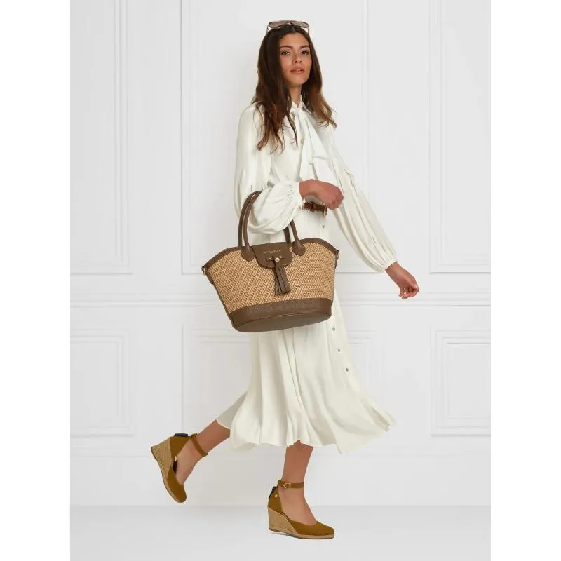 Fairfax & Favor Monaco Ladies Wedge Sandal - Tan