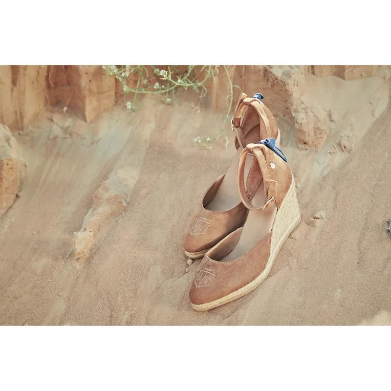 Fairfax & Favor Monaco Ladies Wedge Sandal - Tan