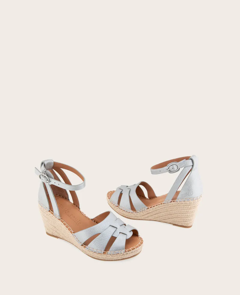 GENTLE SOULS - Coolie Metallic Espadrille Wedge
