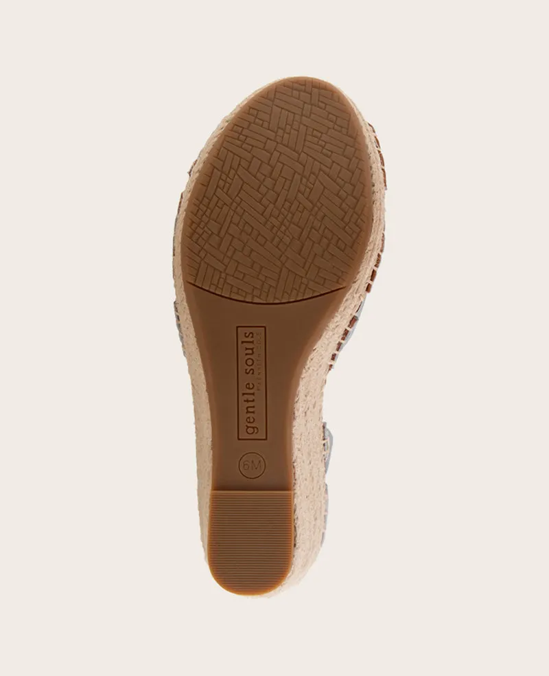 GENTLE SOULS - Coolie Metallic Espadrille Wedge