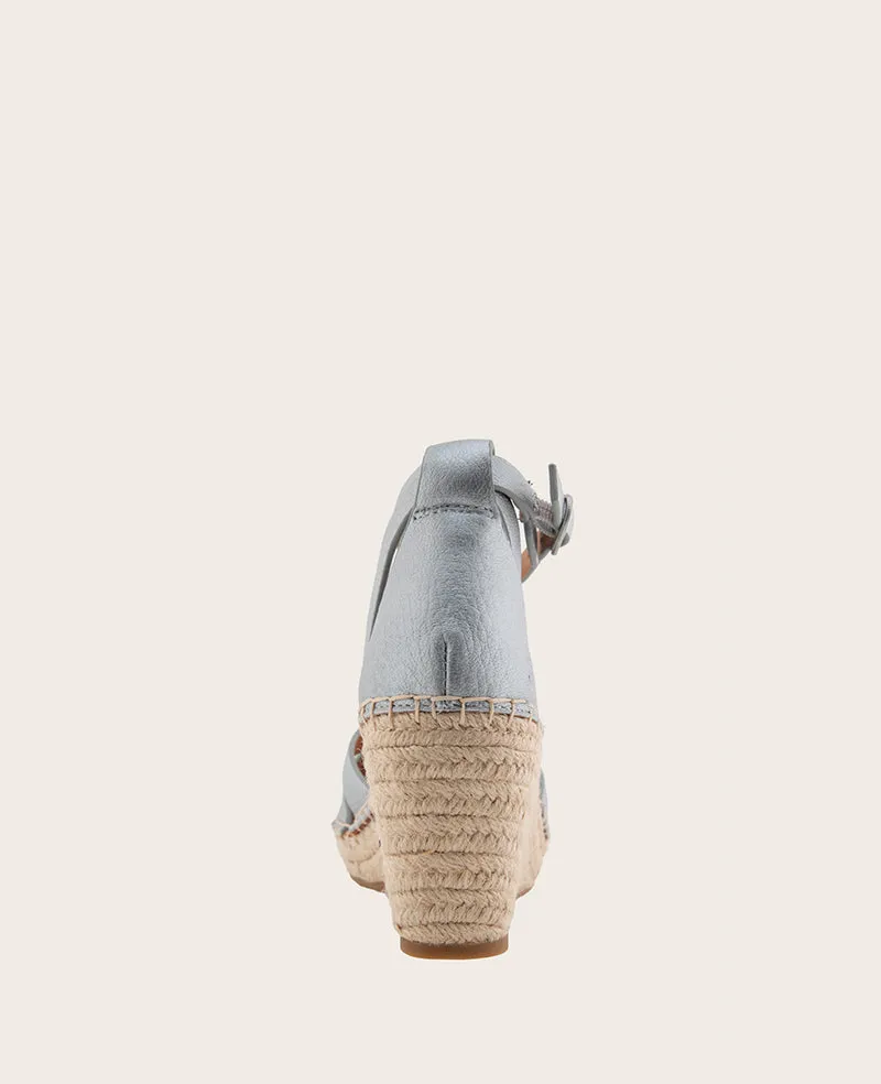 GENTLE SOULS - Coolie Metallic Espadrille Wedge