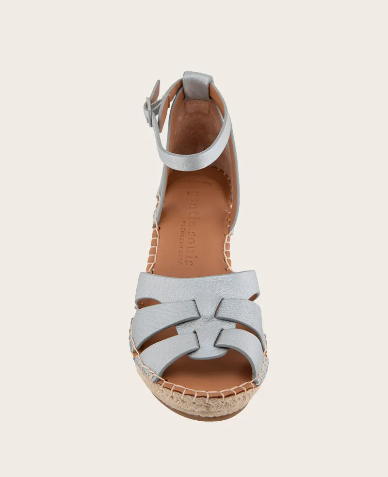 GENTLE SOULS - Coolie Metallic Espadrille Wedge
