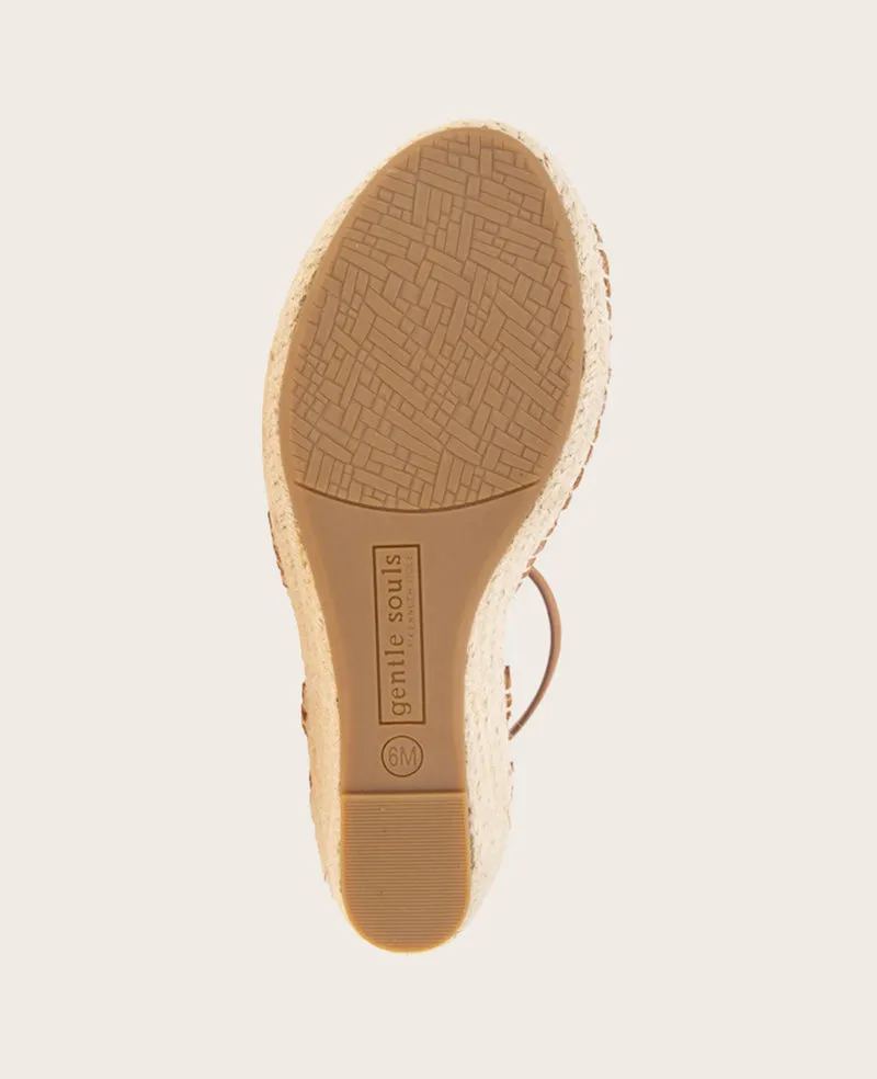 GENTLE SOULS - Coolie Nubuck Espadrille Wedge