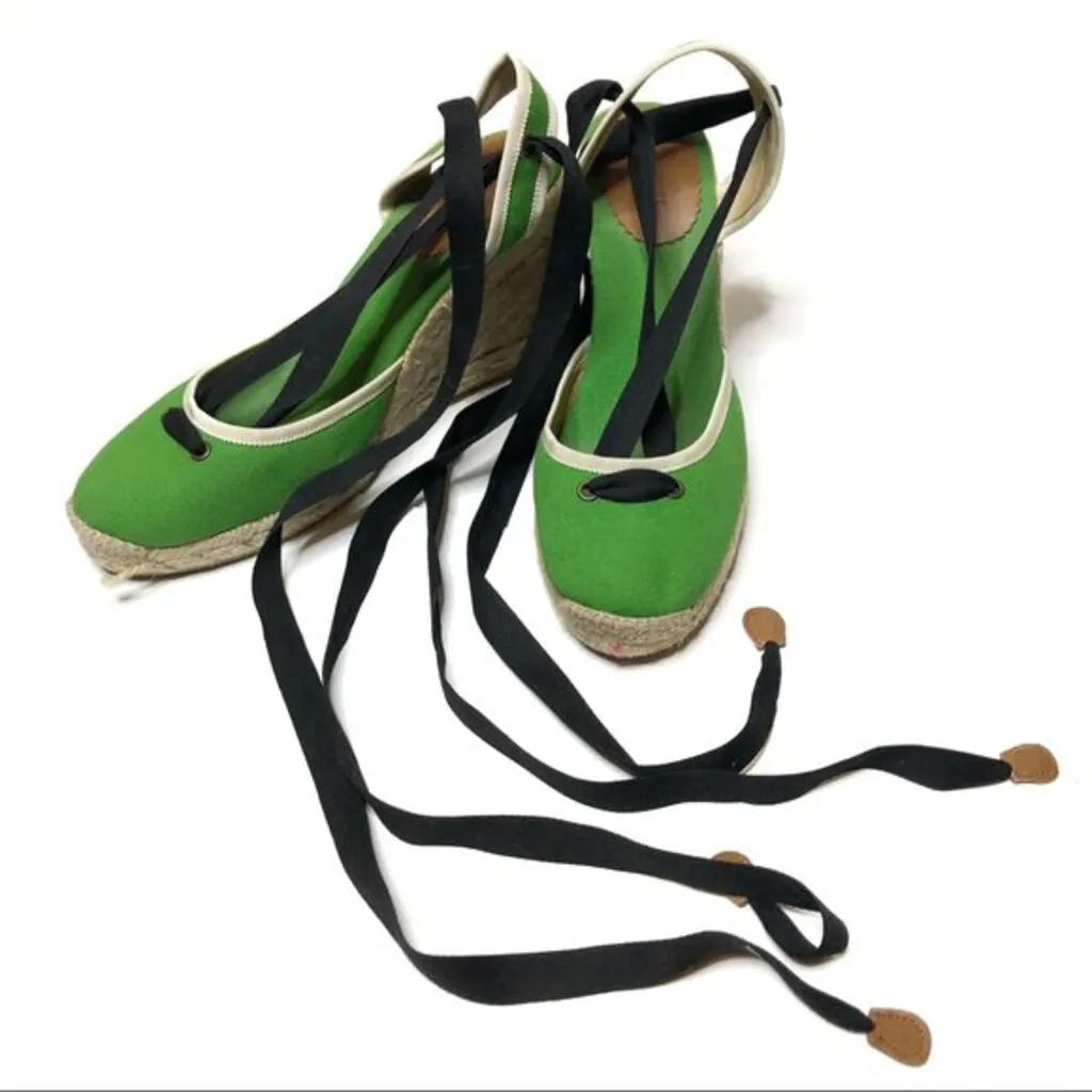 J Crew Carolyn Espadrille Wedges - Size 8