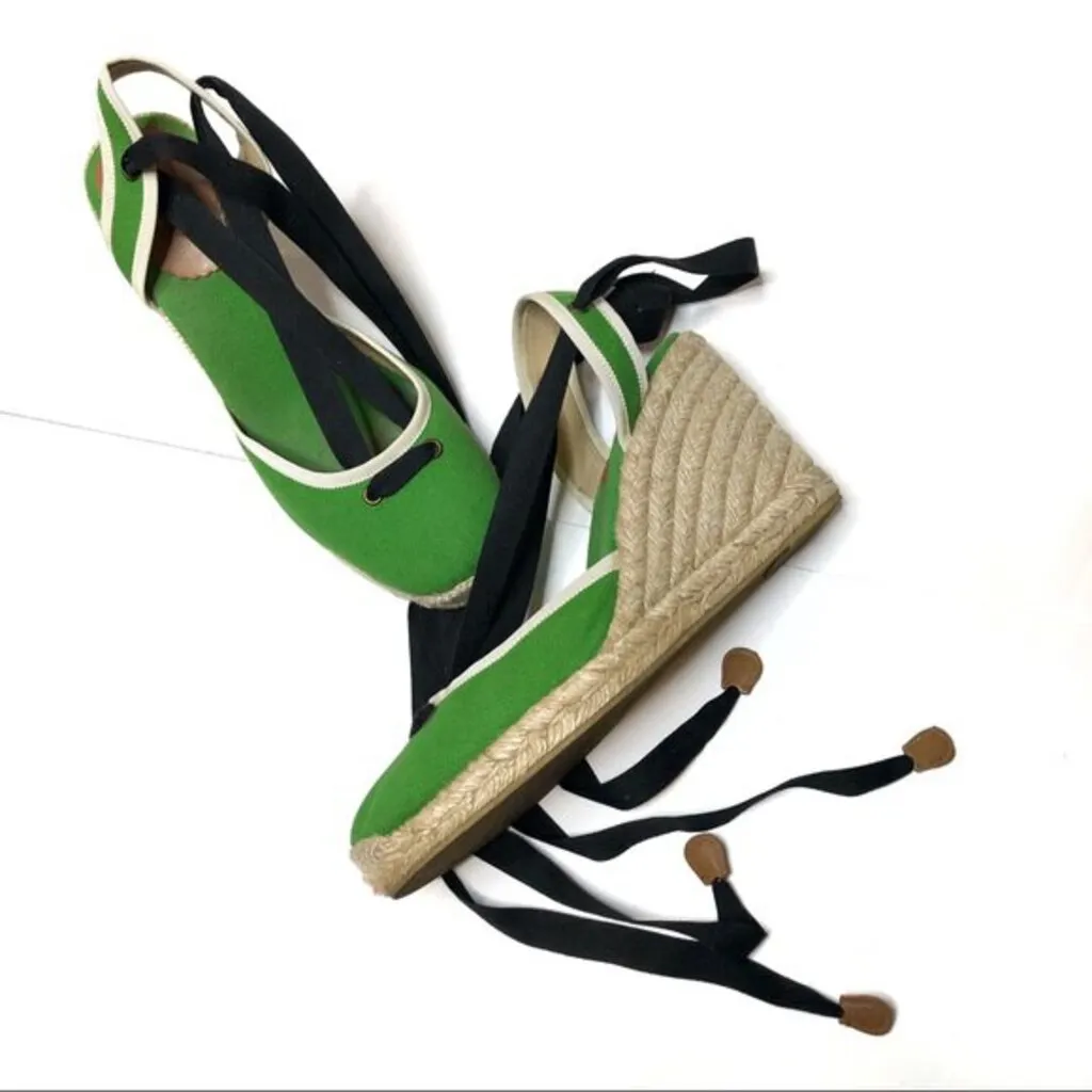 J Crew Carolyn Espadrille Wedges - Size 8