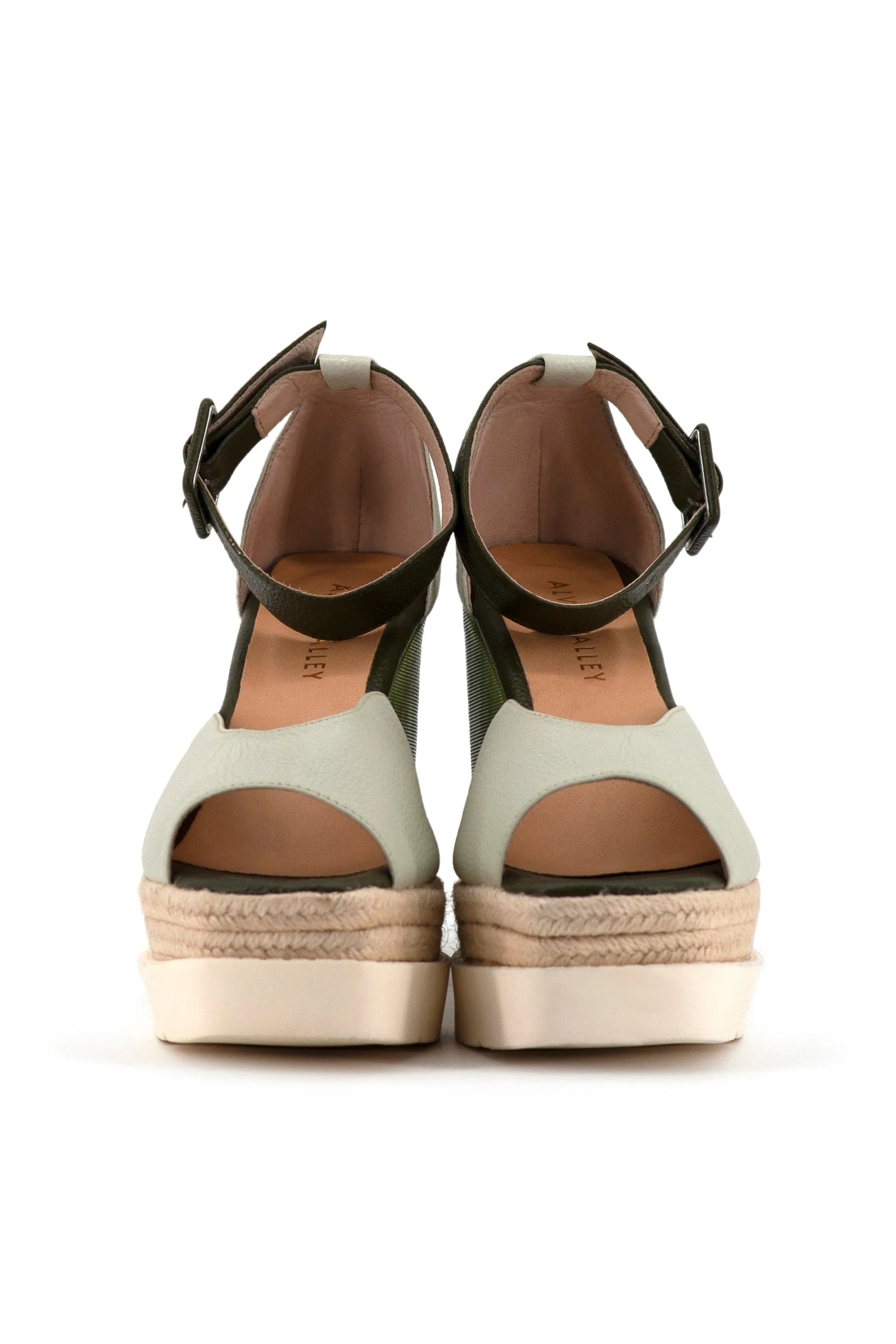 "Tati" Espadrille Sandal in Leather