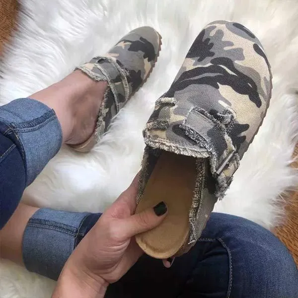 Women'S Round Toe Casual Leopard Print Slip-On Shoes 79882010C